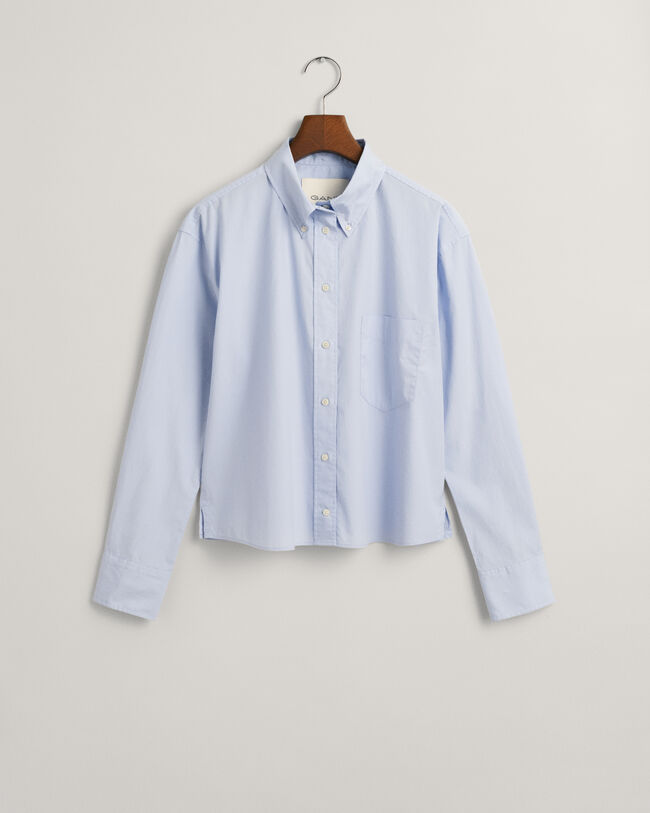 Relaxed&nbsp;fit ‑mitoitettu vajaamittainen paita