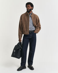 Regular fit ‑mitoitettu gingham-ruudullinen paita tvillikankaasta