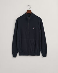 Classic-puuvillaneuletakki vetoketjulla