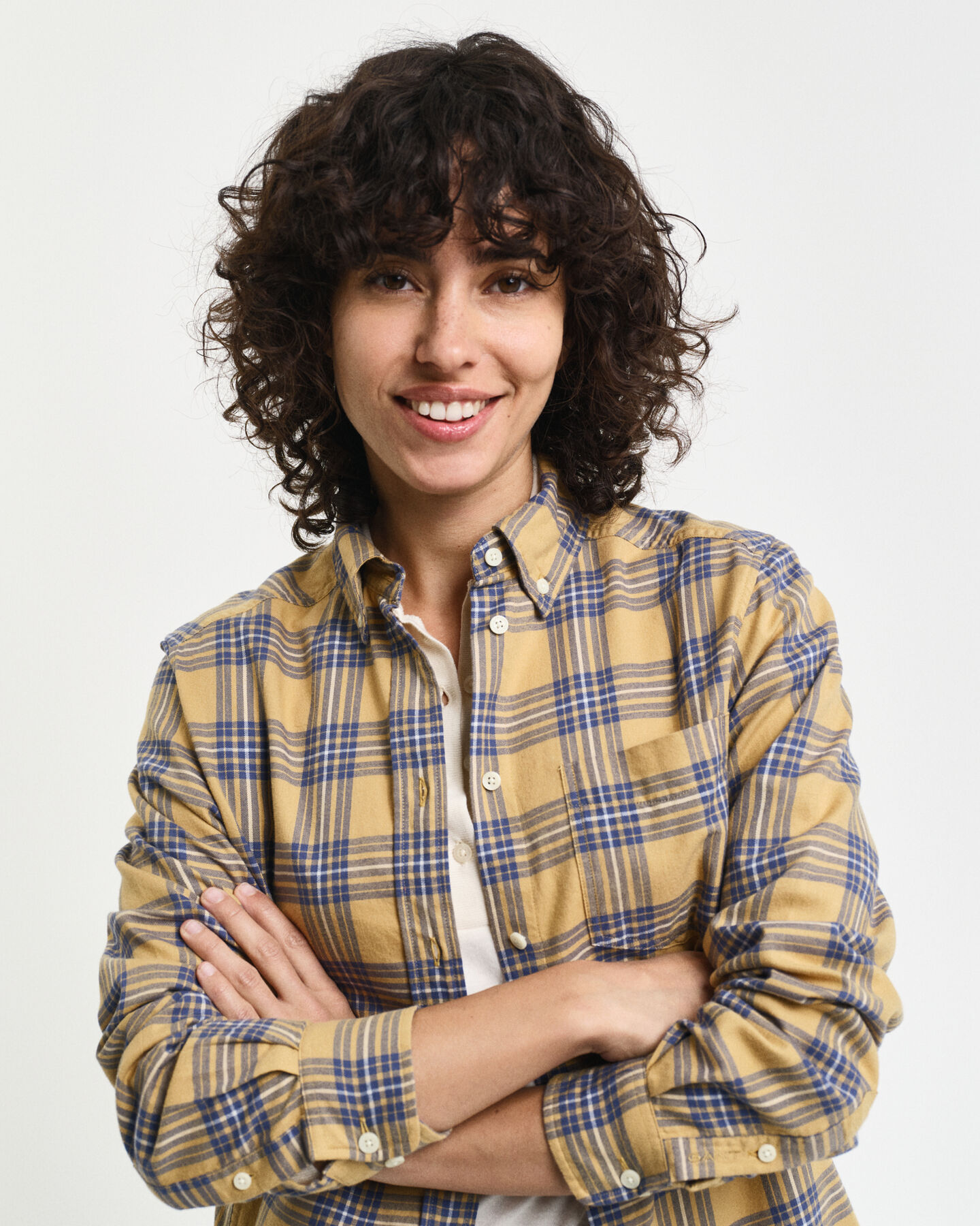 Regular&nbsp;fit ‑mitoitettu ruudullinen flanellipaita