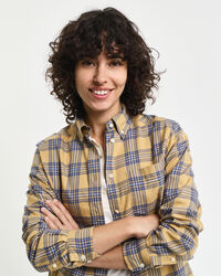 Regular&nbsp;fit ‑mitoitettu ruudullinen flanellipaita