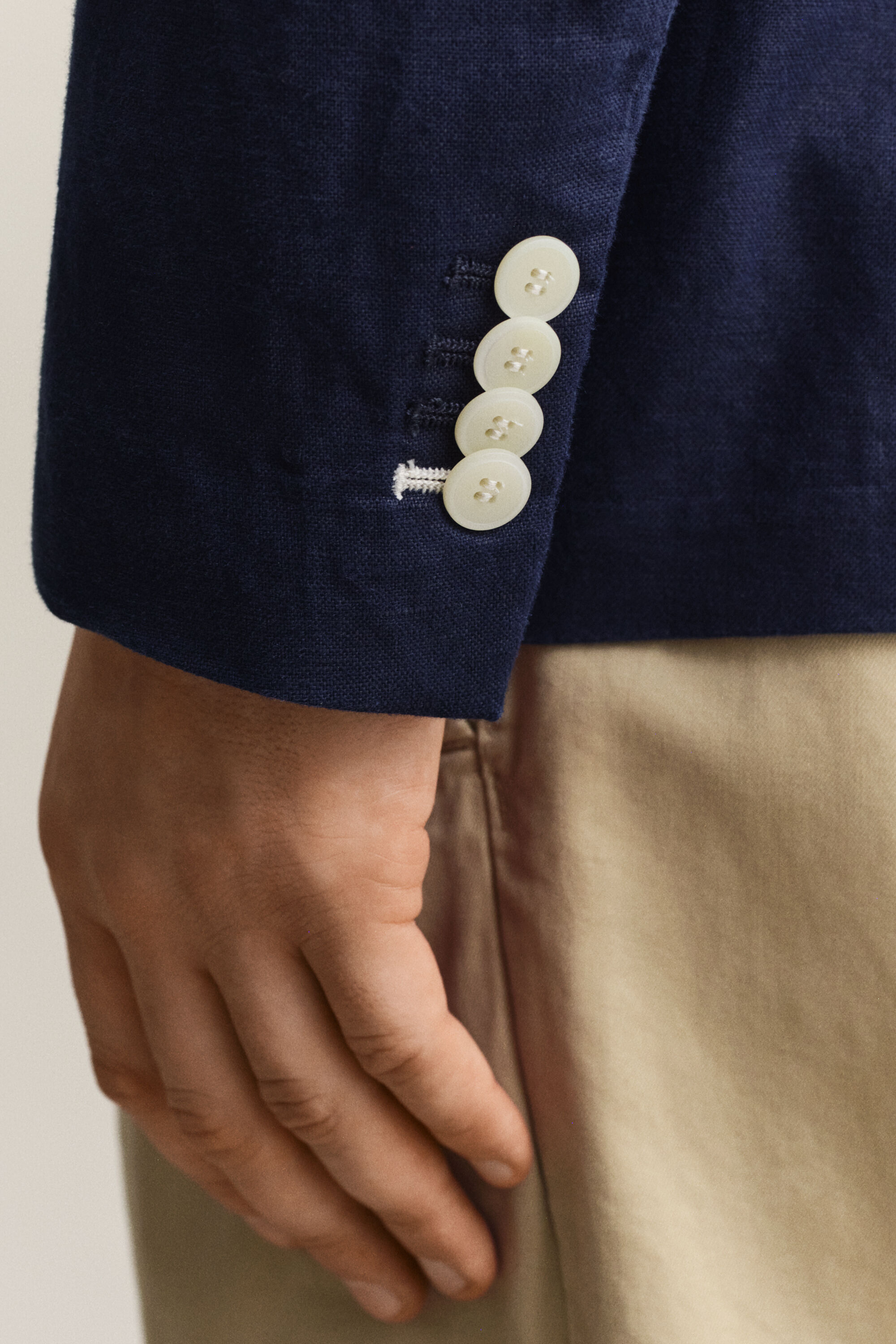 Kohokuvioitu puvuntakki puuvillasekoitetta