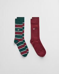 Raidalliset ja ribbineulotut vaakunasukat (2&nbsp;paria)