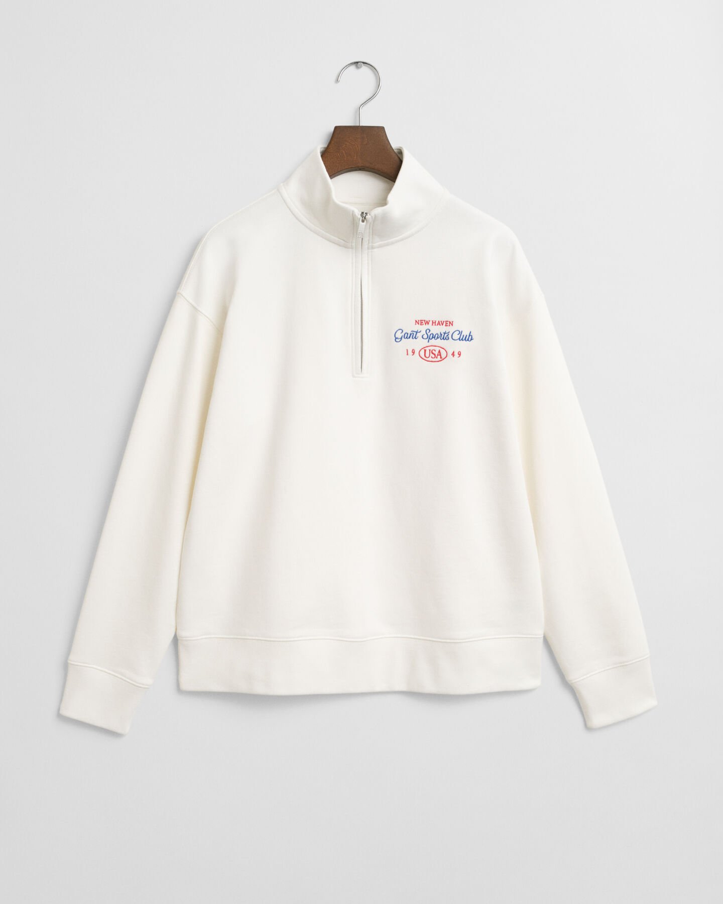 Graphic‑collegepaita, vetoketjukaulus