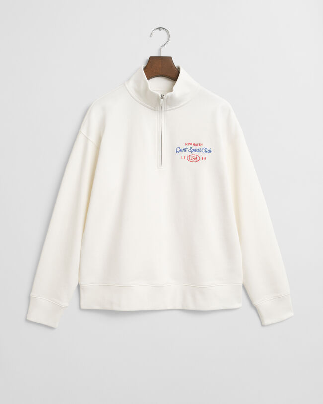 Graphic‑collegepaita, vetoketjukaulus