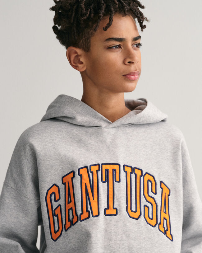 Teens-malliston Oversized fit -mitoitettu GANT USA -huppari