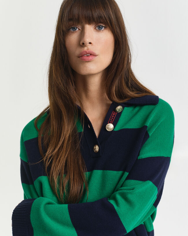 Raidallinen Rugger-neule