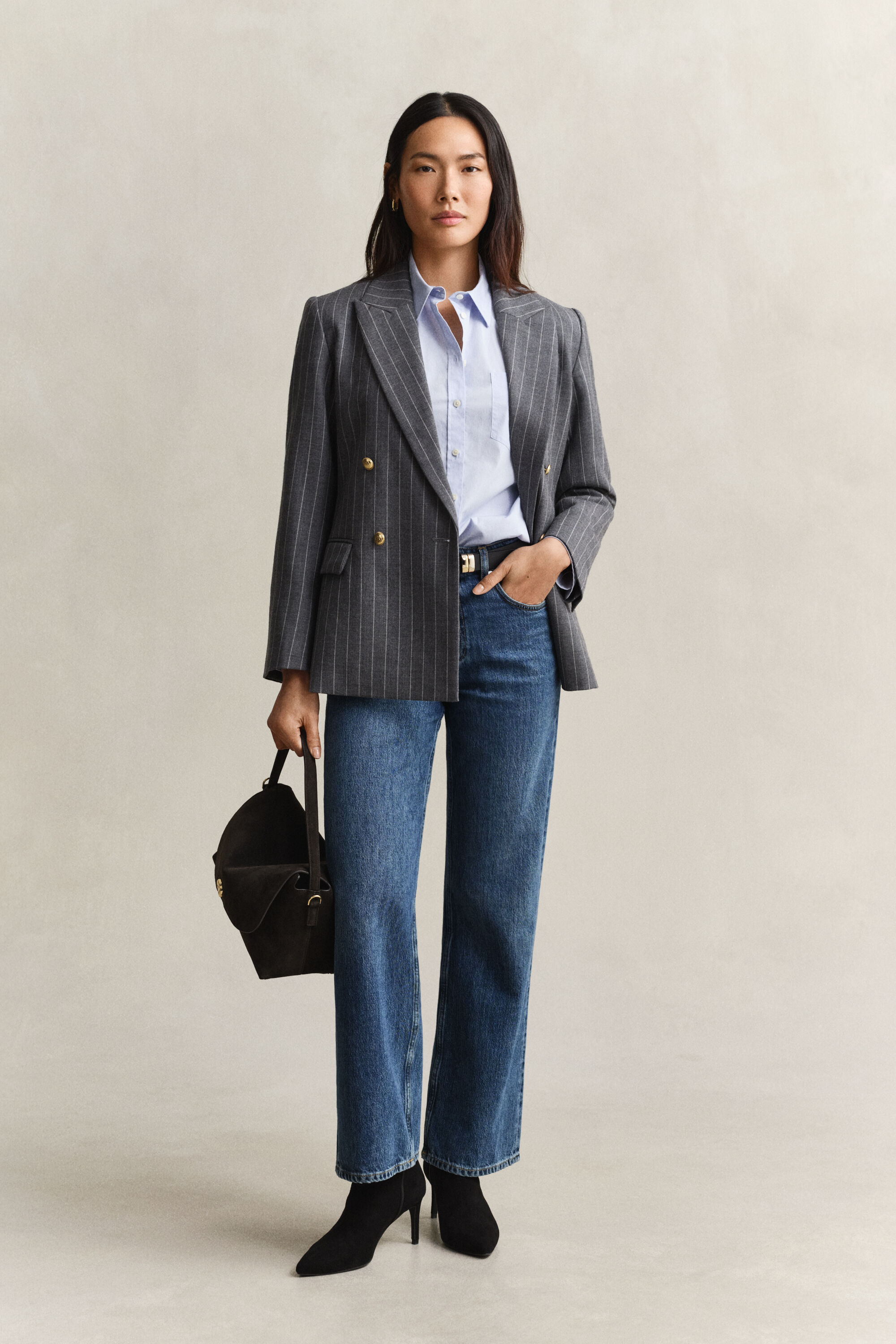 Relaxed fit ‑mitoitettu Classic-popliinipaita