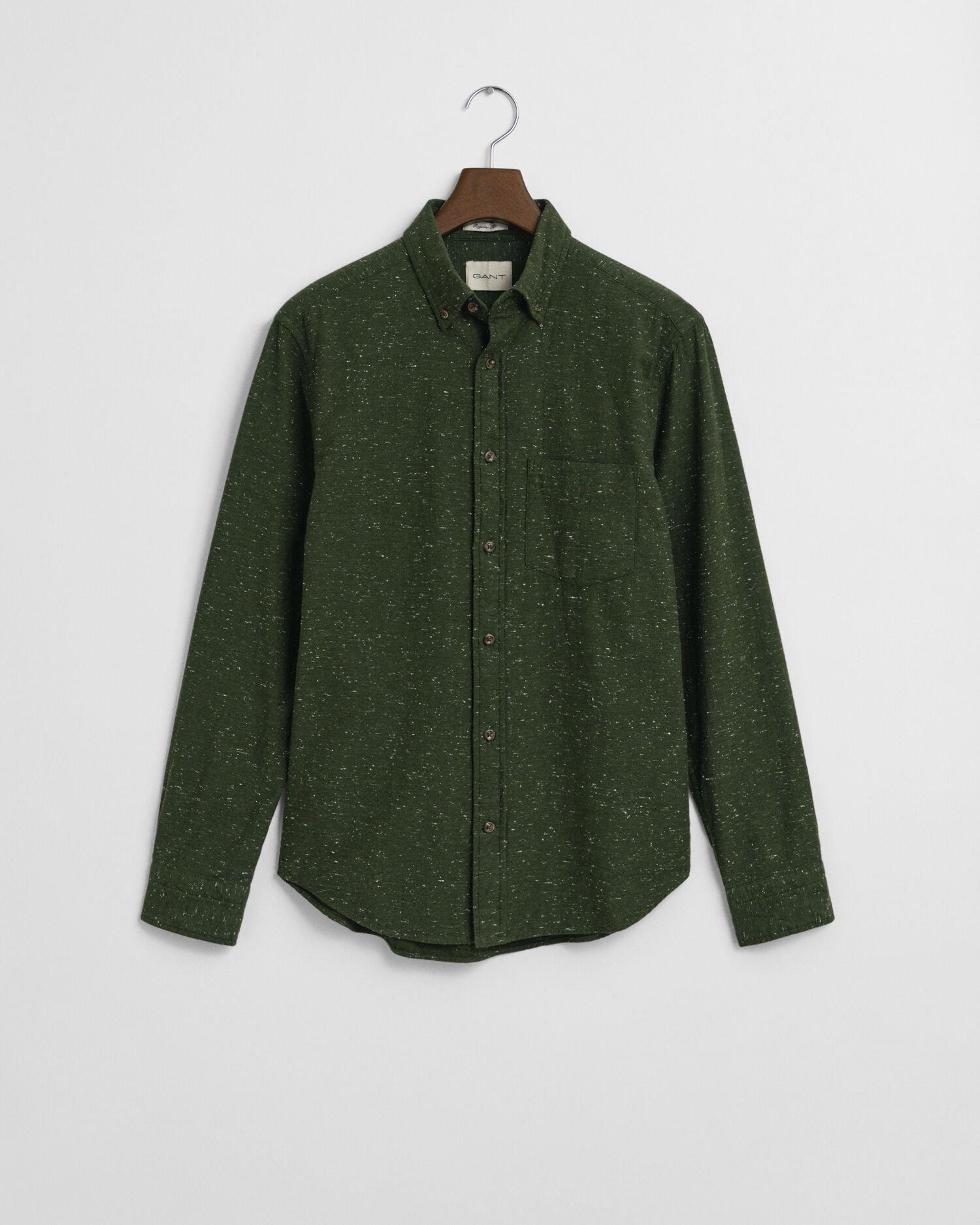 Regular fit ‑mitoitettu nyppyflanellipaita