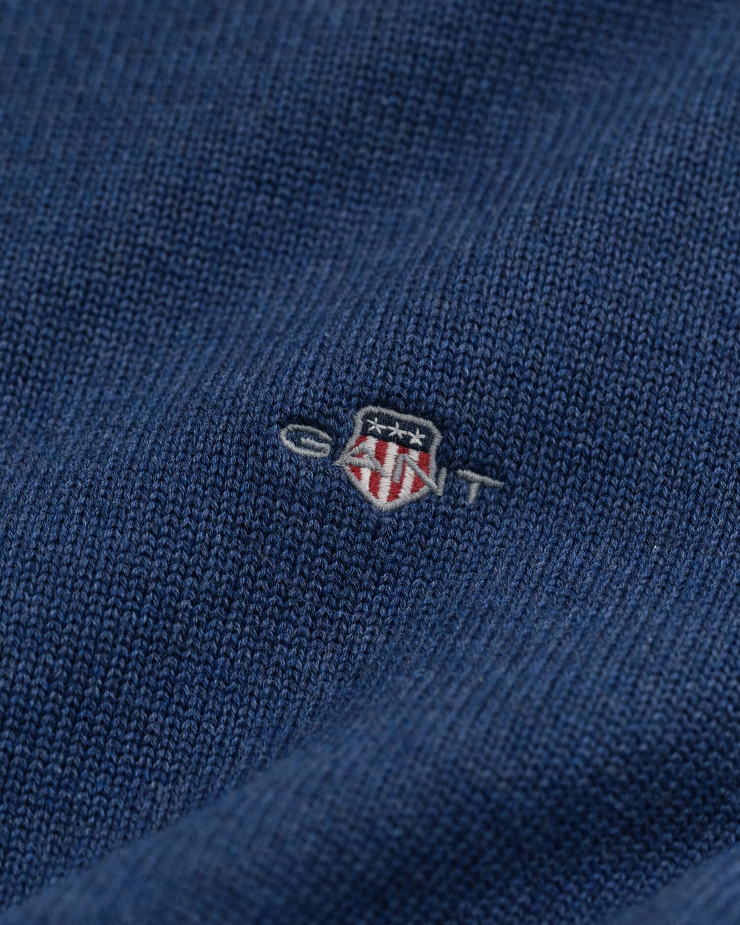 Casual-puuvillaneulepusero puolivetoketjulla