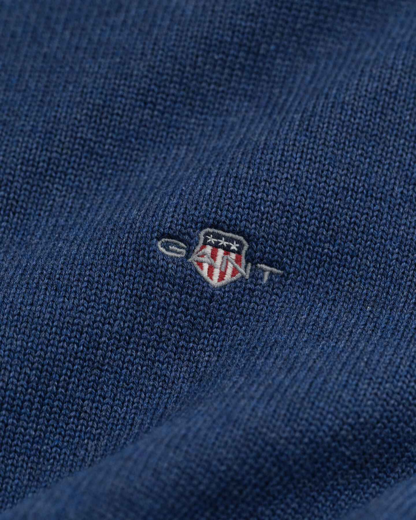 Casual-puuvillaneulepusero puolivetoketjulla