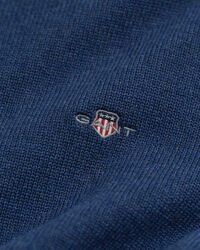 Casual-puuvillaneulepusero puolivetoketjulla