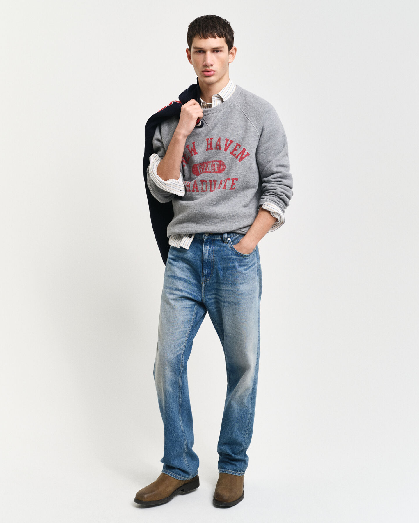 Graphic-collegepaita, py&ouml;re&auml; p&auml;&auml;ntie