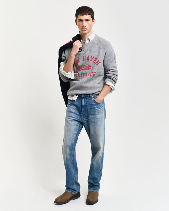 Graphic-collegepaita, py&ouml;re&auml; p&auml;&auml;ntie