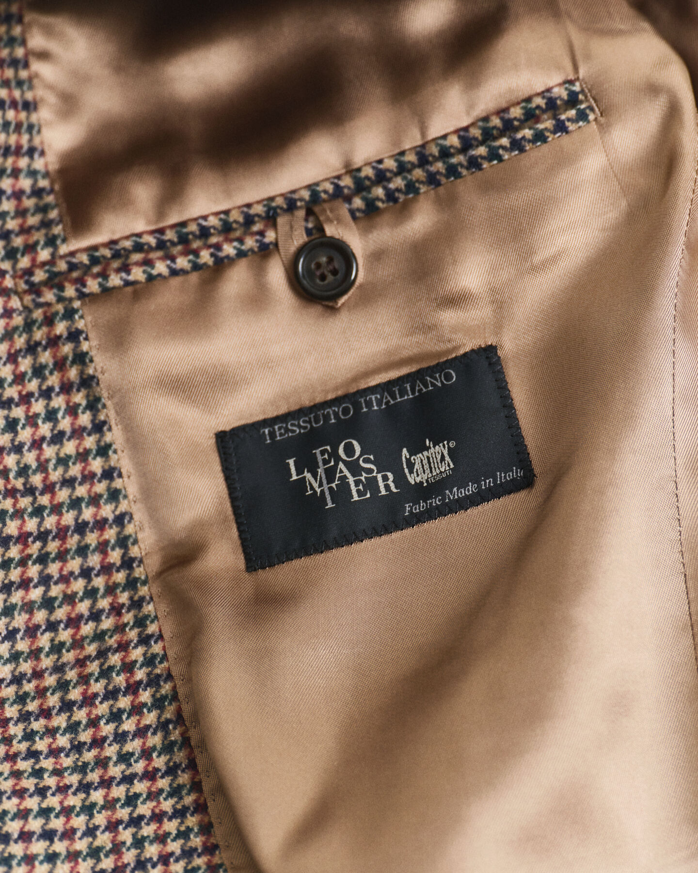 Slim fit ‑mitoitettu kukonaskelruutuinen bleiseri