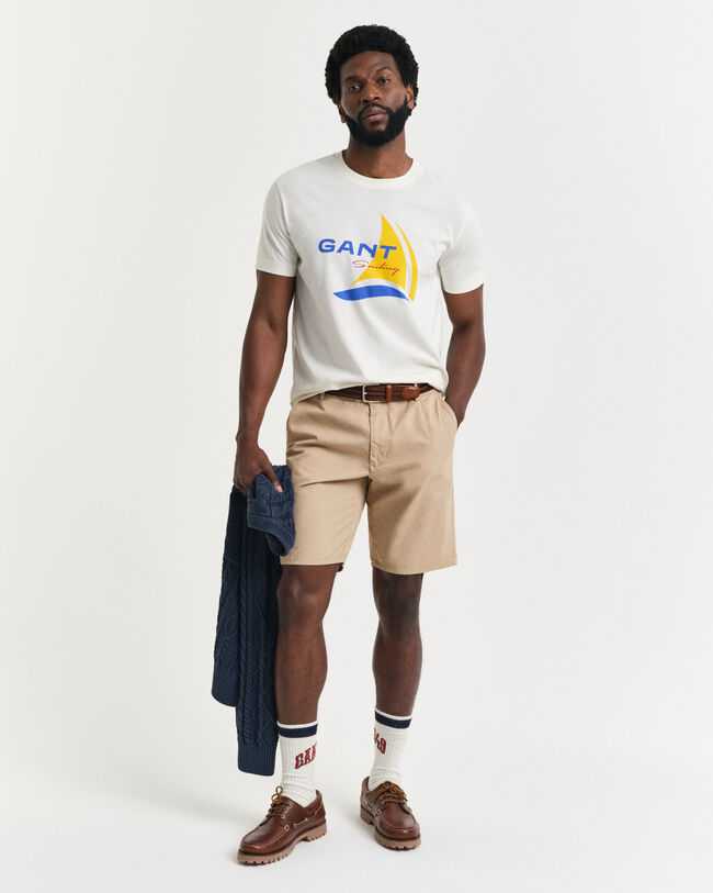 Relaxed fit ‑mitoitetut chinoshortsit