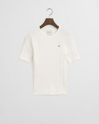 Joustopuuvillainen palmikkoneulepusero