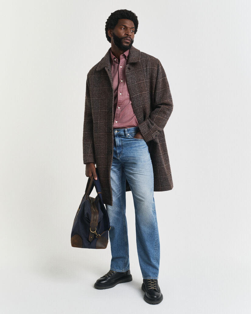 Regular fit ‑mitoitettu klassinen oxford-paita