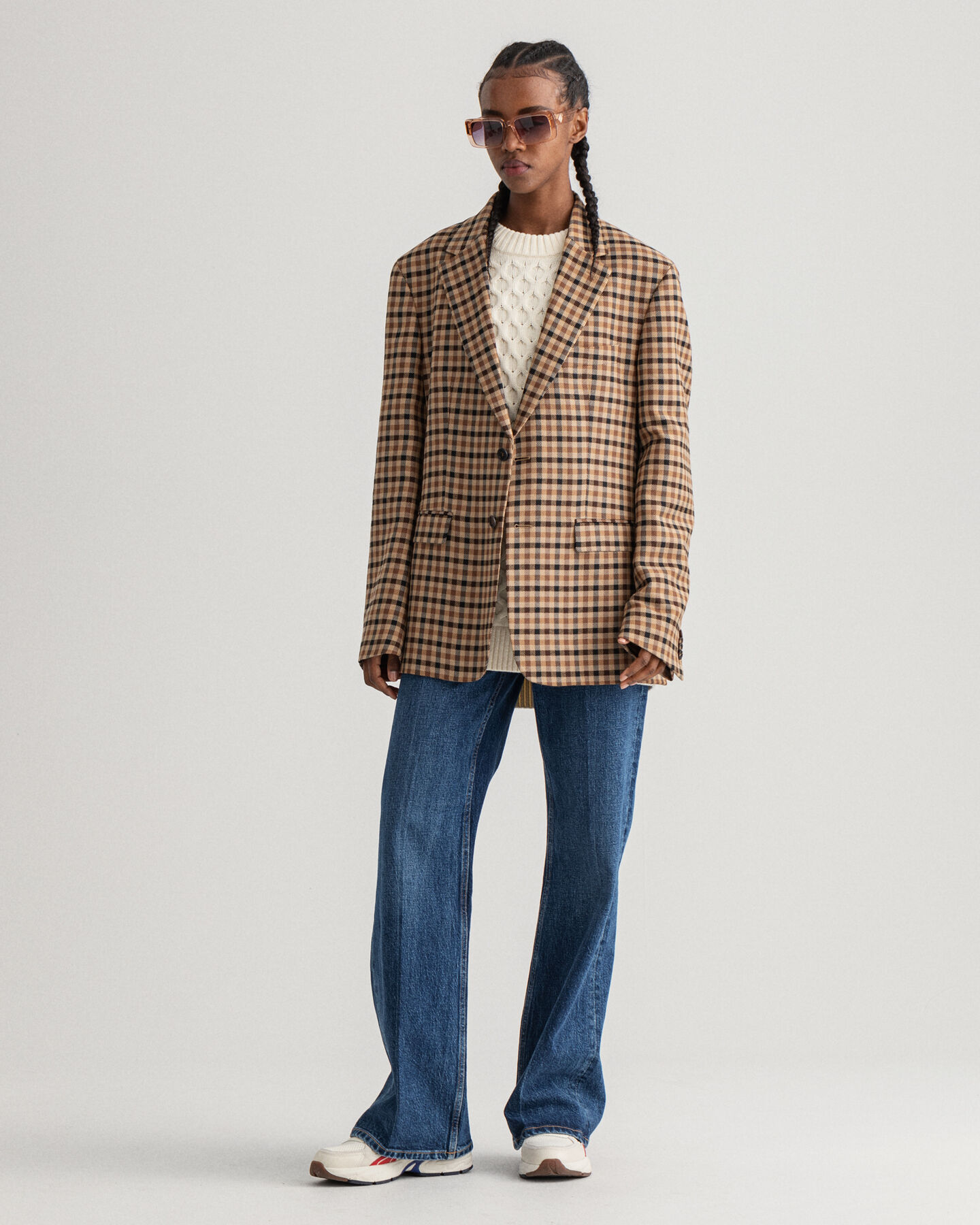 Palmikkokuvioitu Structure-neuleliivi