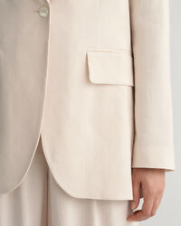 Regular fit ‑mitoitettu joustava pellavableiseri