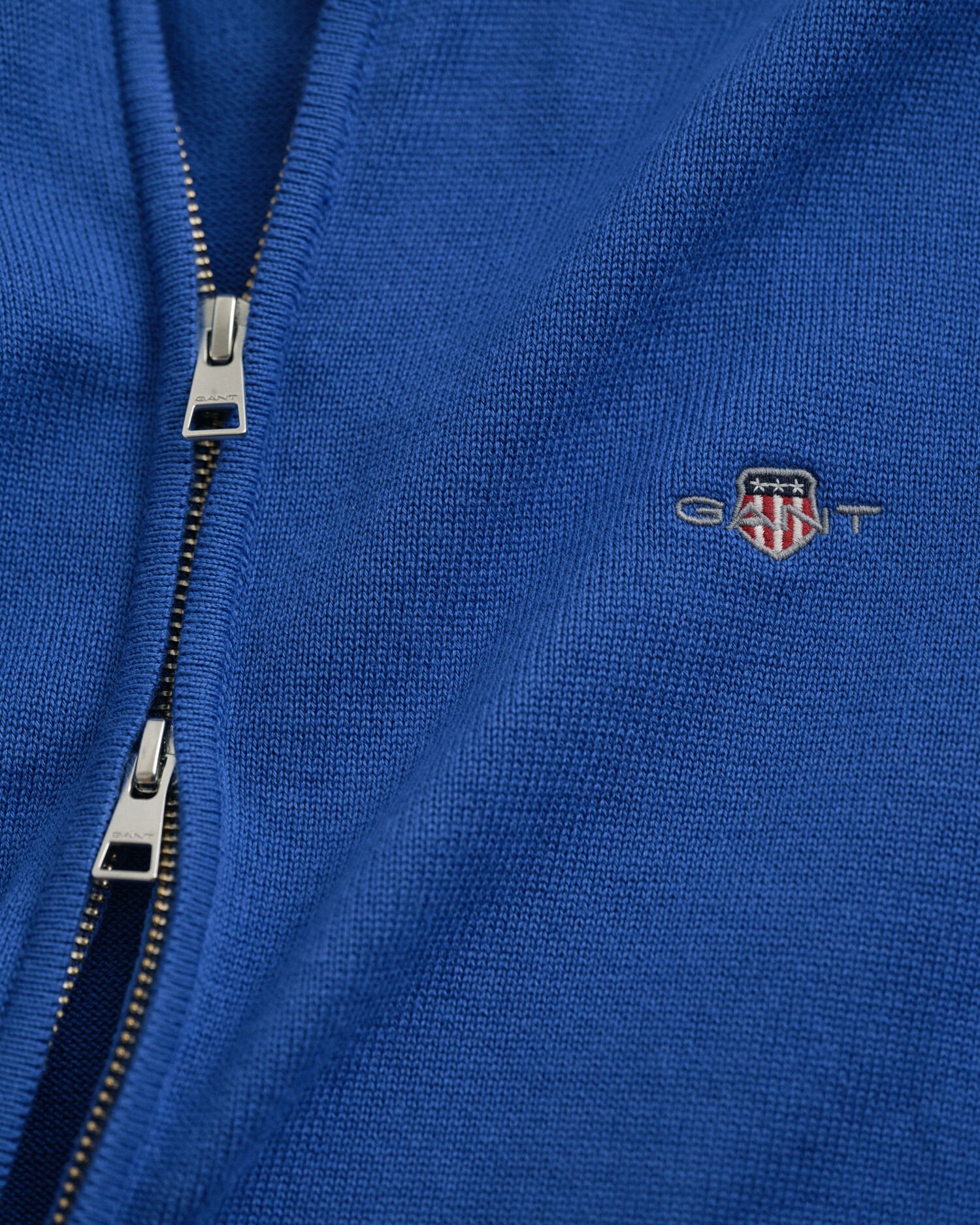 Vetoketjullinen Casual-puuvillaneuletakki