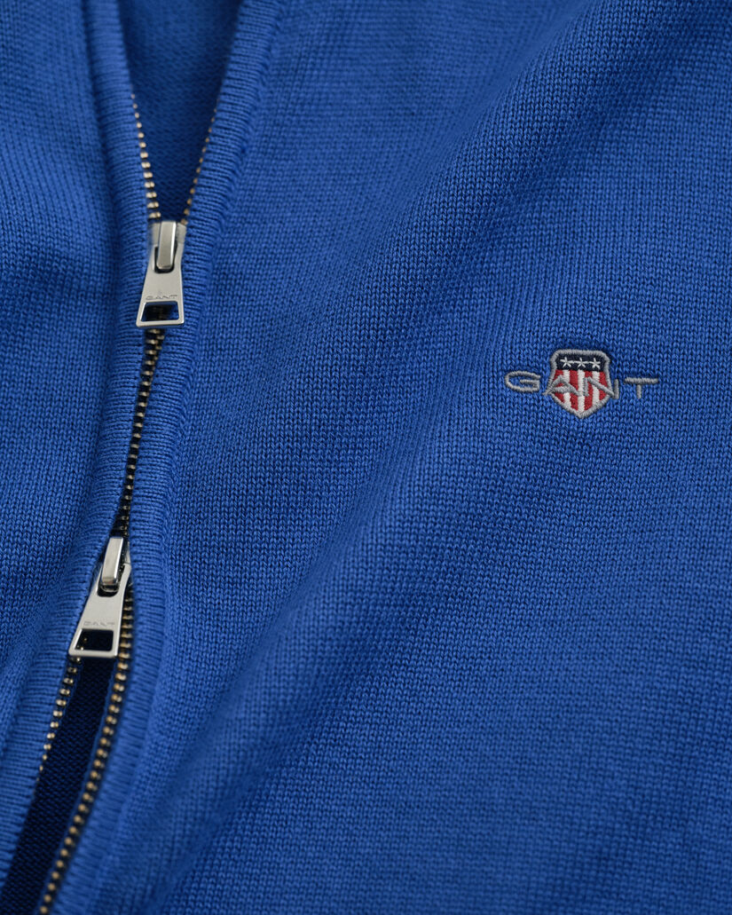 Vetoketjullinen Casual-puuvillaneuletakki