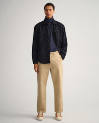 Puuvillan ja kašmirin sekoitteesta valmistettu pooloneulepusero