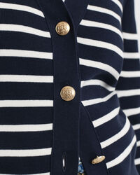 Raidallinen puuvillaneuletakki