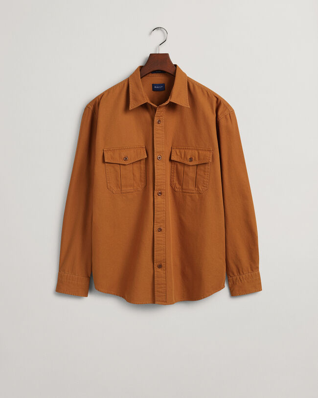 Relaxed fit ‑mitoitettu tvillipaita