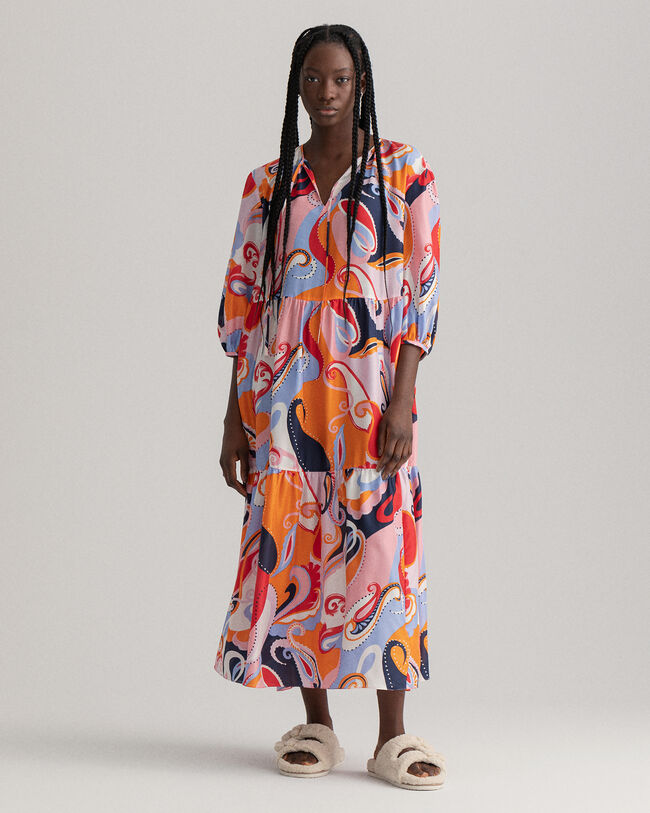 Paisley-kuvioitu silkkimekko