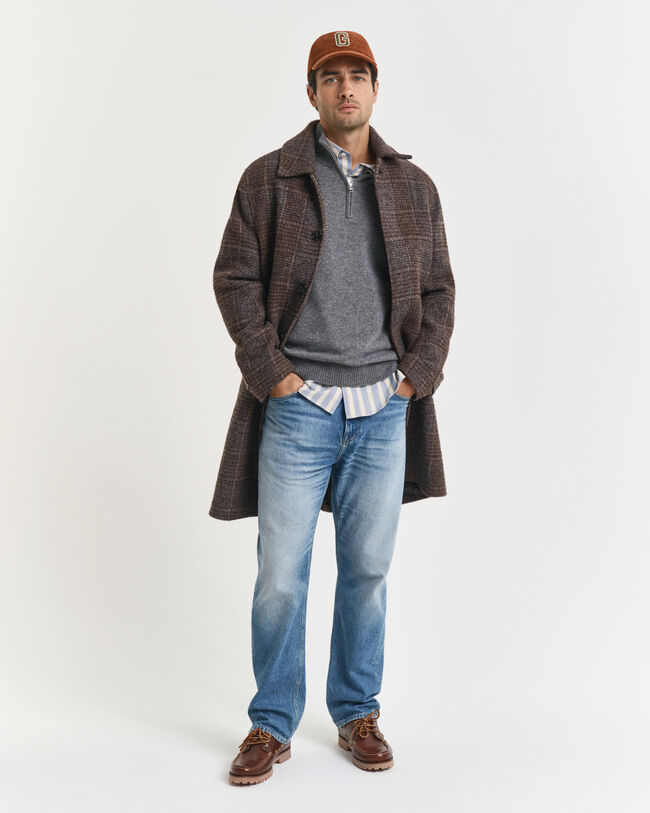 Puolivetoketjullinen kašmirneulepusero