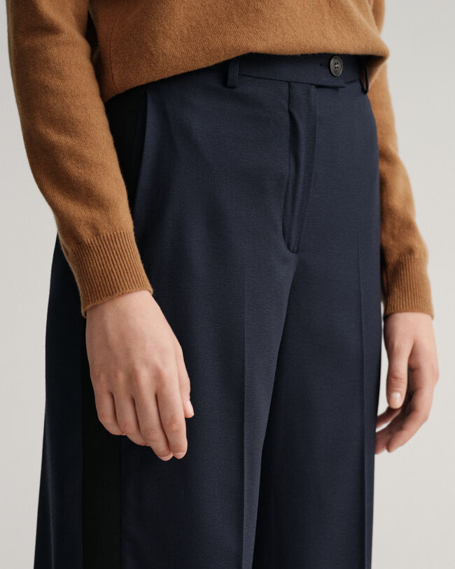 Korkeavyötäröiset smokkihousut