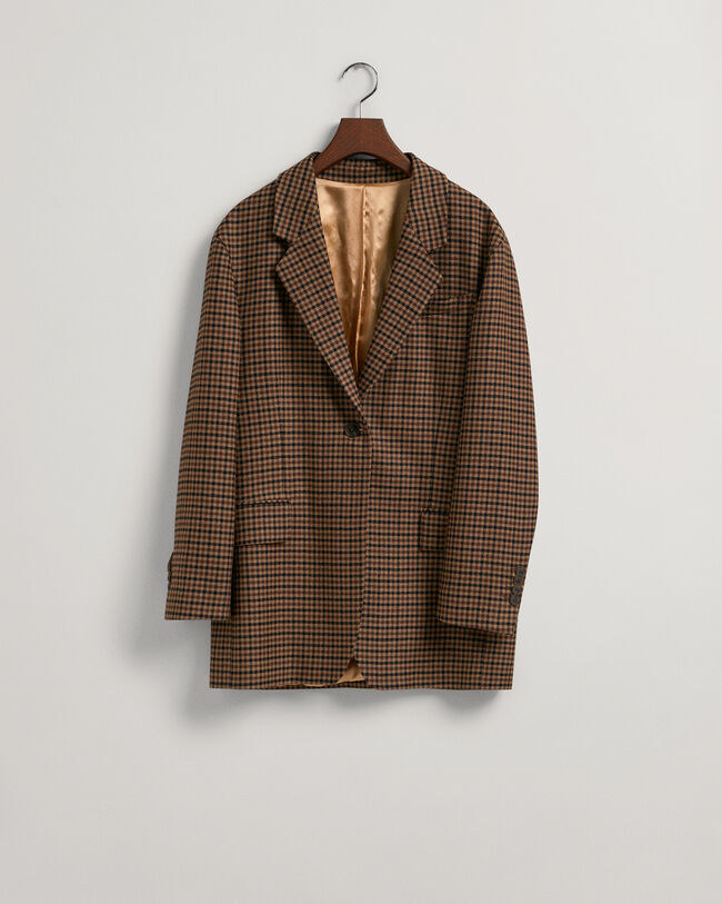 Ylisuuri ruudullinen bleiseri