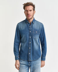 Regular fit ‑mitoitettu farkkupaita