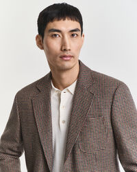 Slim fit ‑mitoitettu kukonaskelruutuinen bleiseri