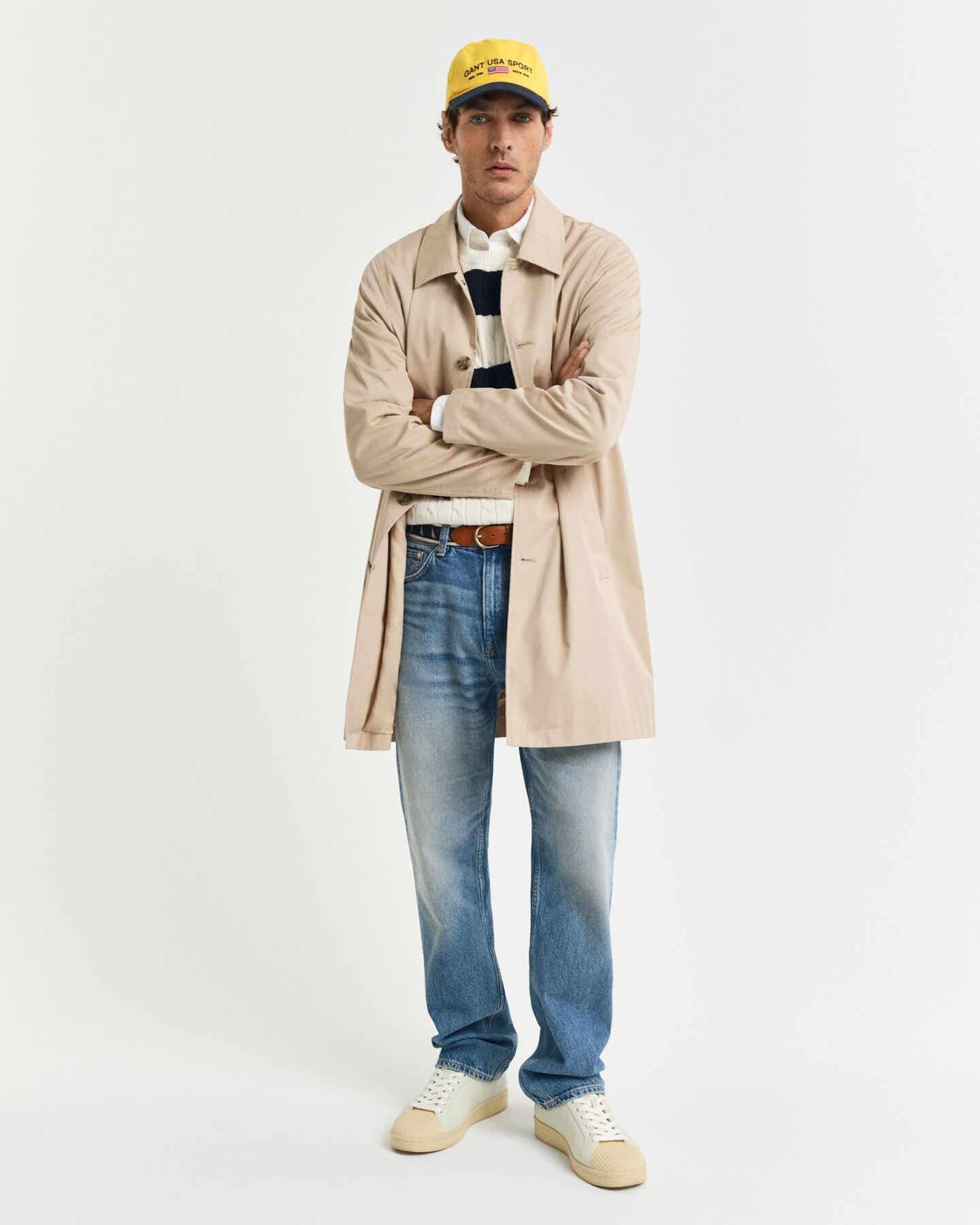 Raidallinen puuvillapalmikkoneule, py&ouml;re&auml; p&auml;&auml;ntie