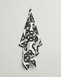 Printtikuvioitu Monogram-rantapyyhe