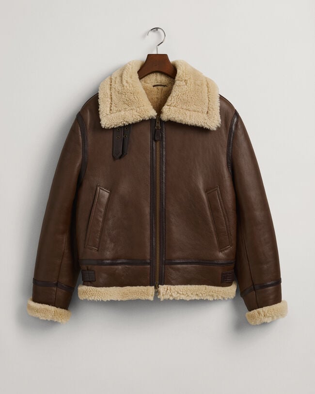 Shearling-takki
