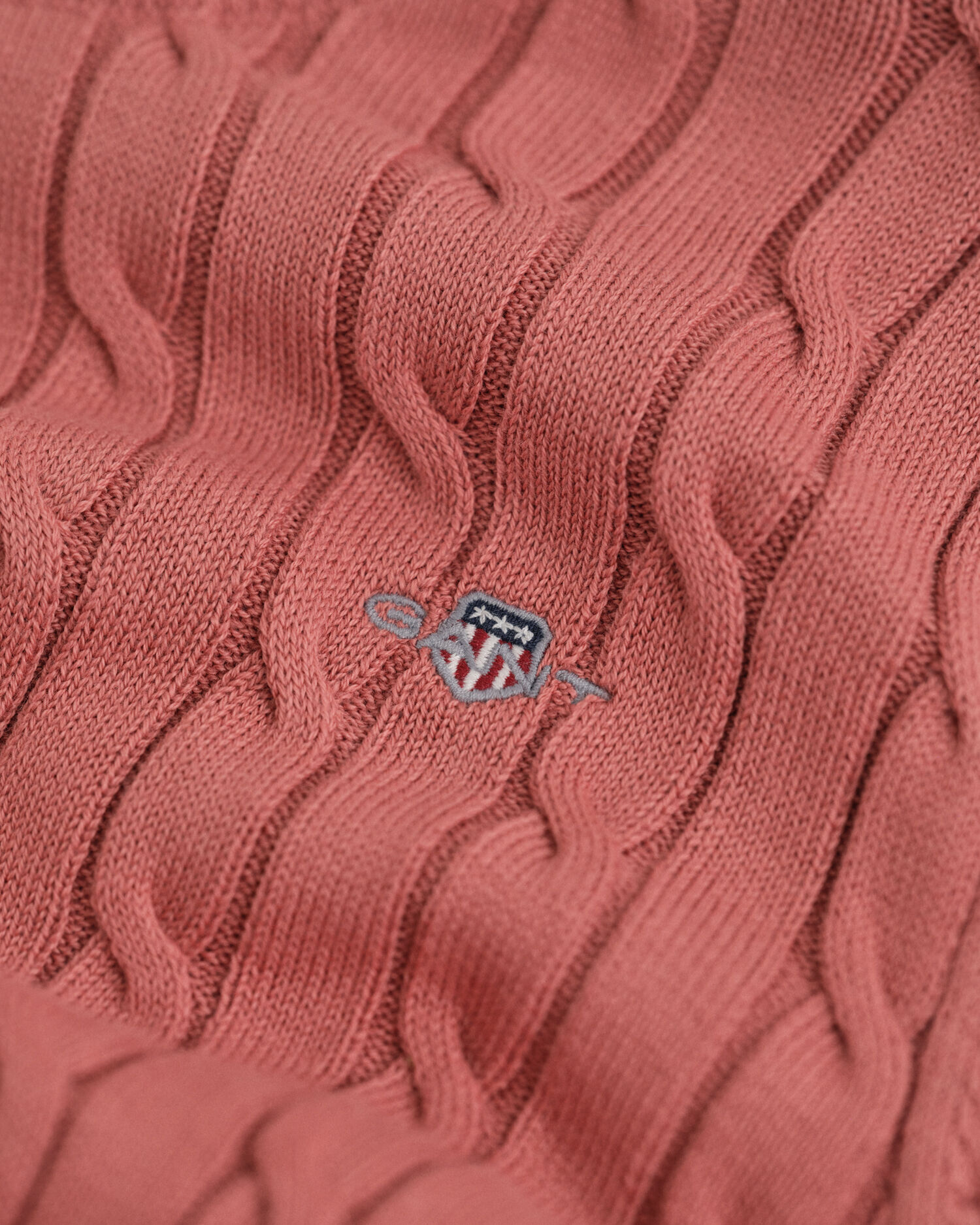 Teen Girls -malliston joustopuuvillainen palmikkoneulepusero, pyöreä pääntie