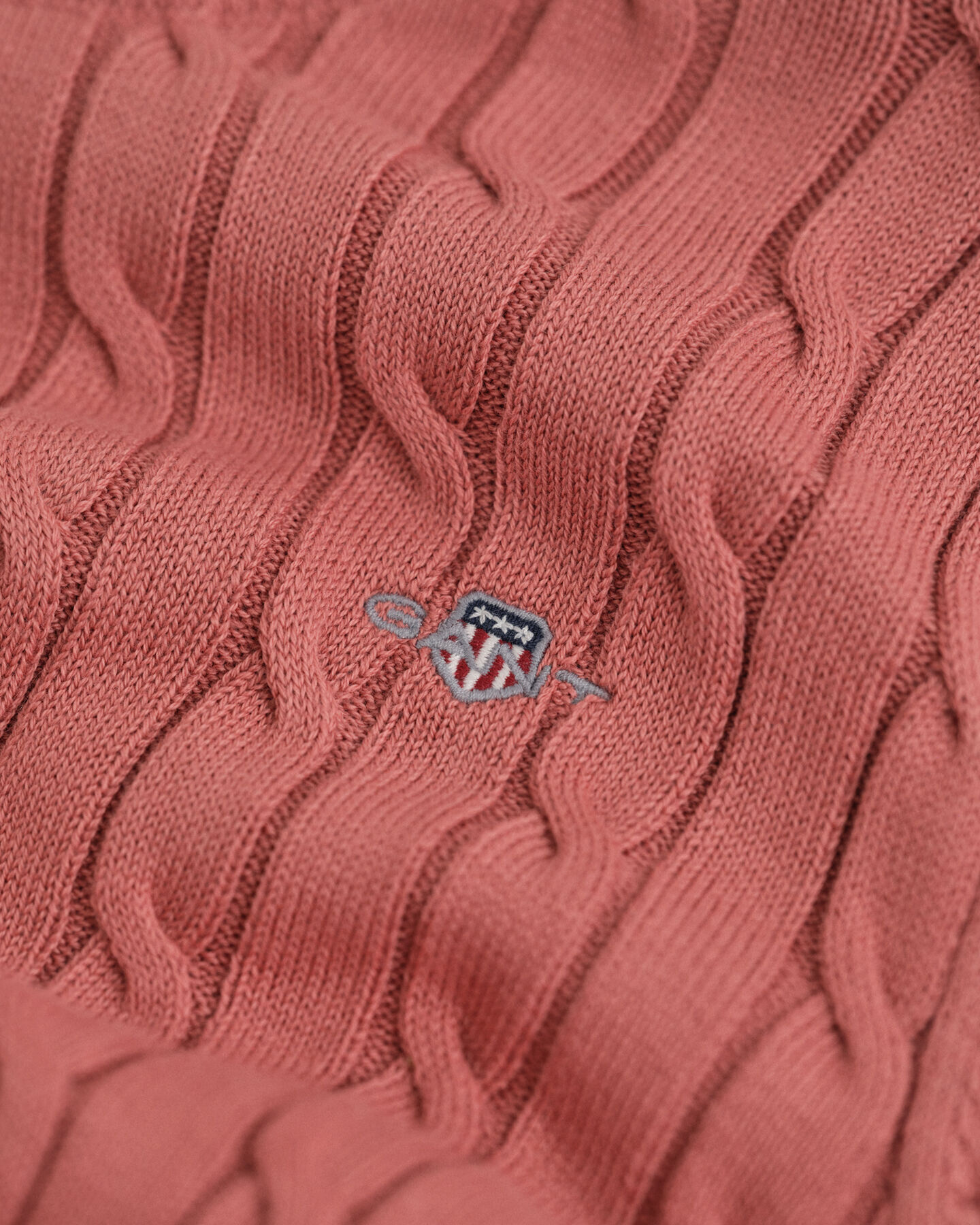 Teen Girls -malliston joustopuuvillainen palmikkoneulepusero, pyöreä pääntie