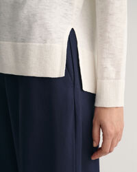 V-neulepusero pellavasekoitteesta