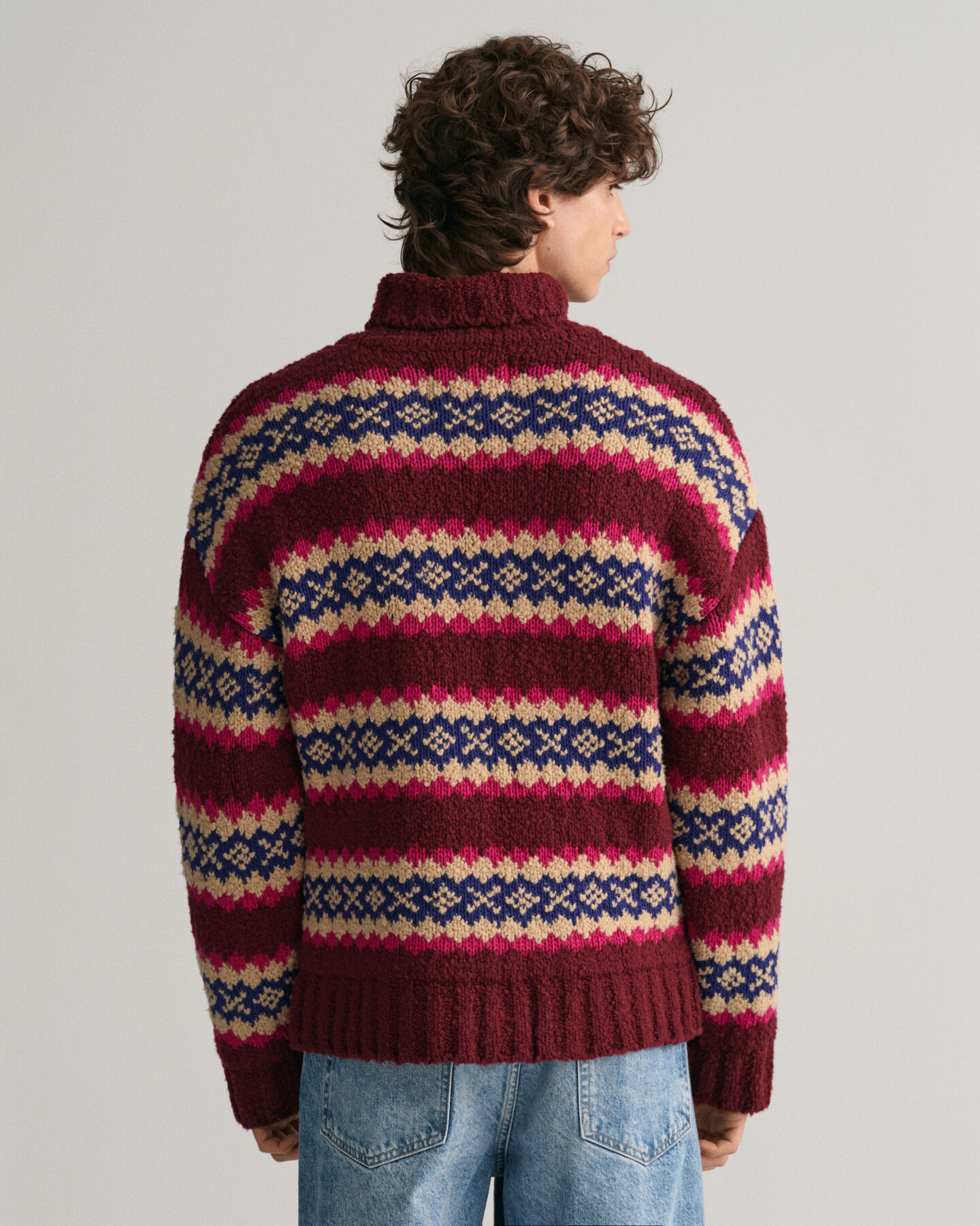 Fair Isle Funnel ‑neulepusero