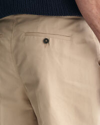 Regular fit ‑mitoitetut puuvillaiset puvunhousut