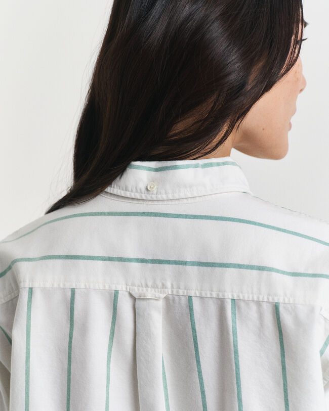 Relaxed fit ‑mitoitettu raidallinen Classic-oxford-paita