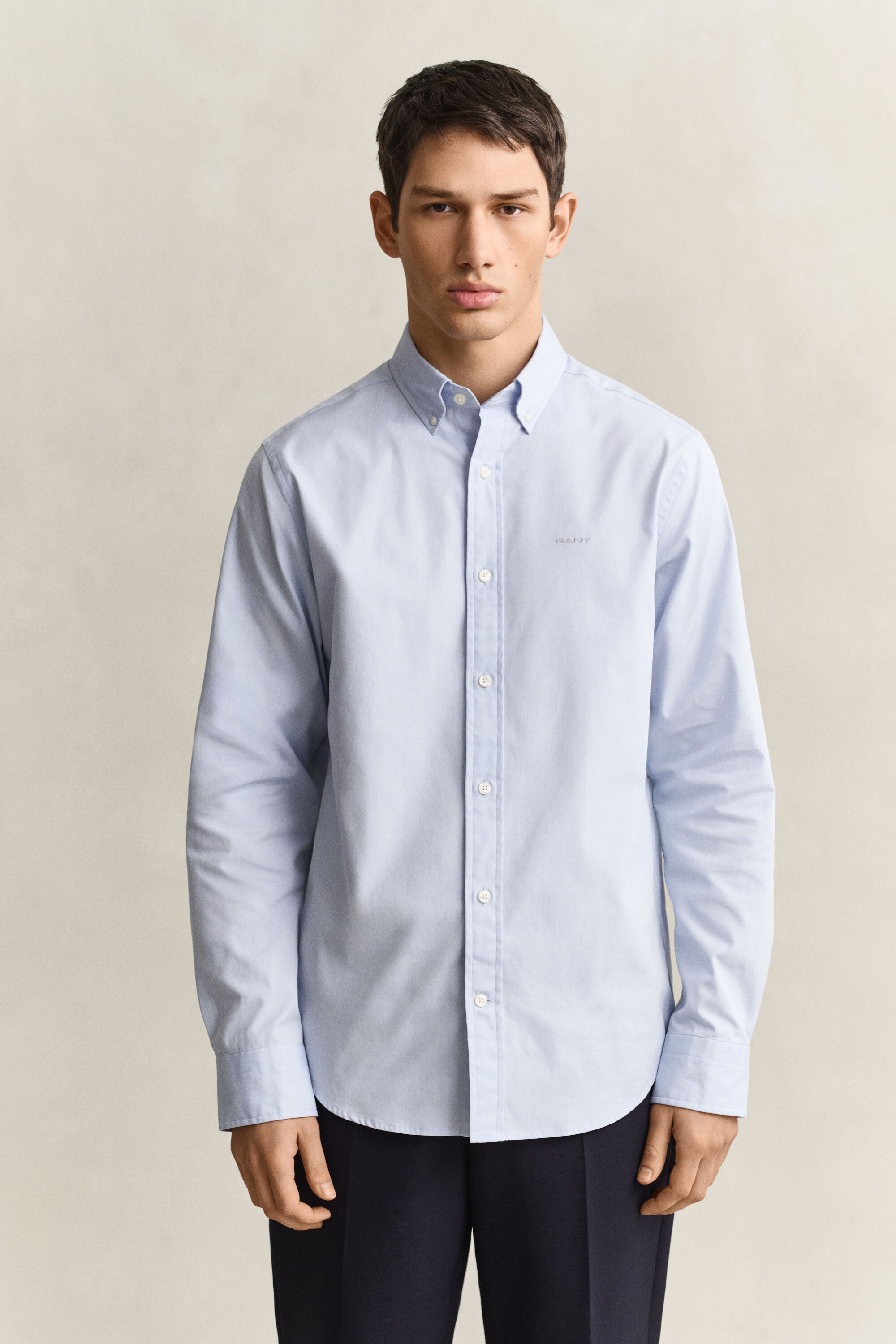 Regular fit ‑mitoitettu pinpoint oxford ‑paita