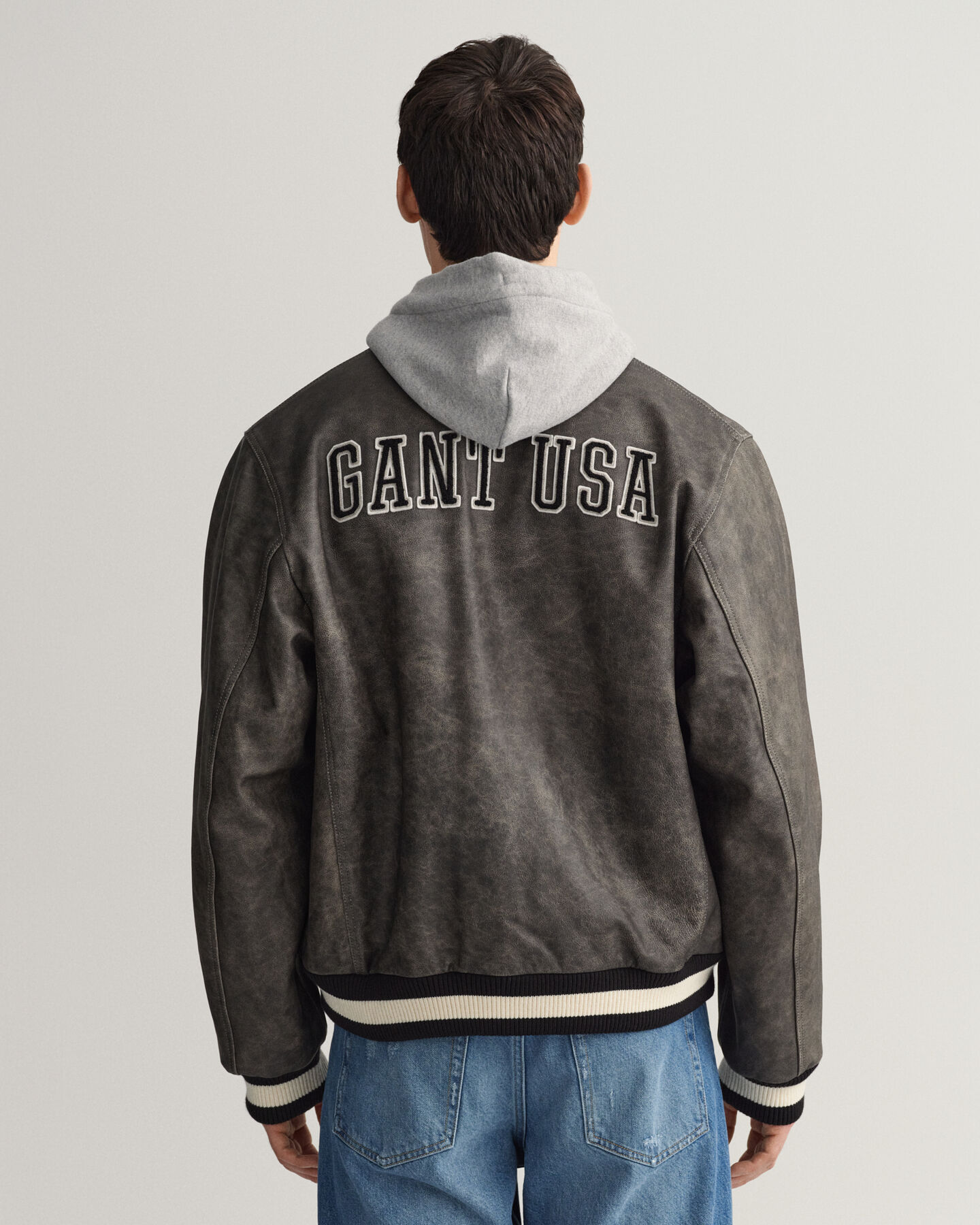 Nahkainen GANT Varsity Jacket