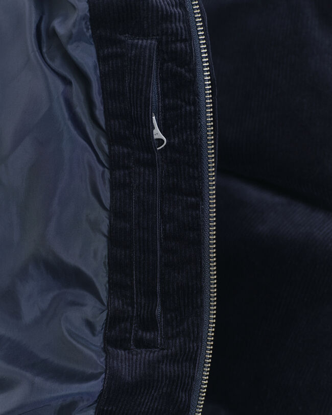 Vakosamettinen toppatakki