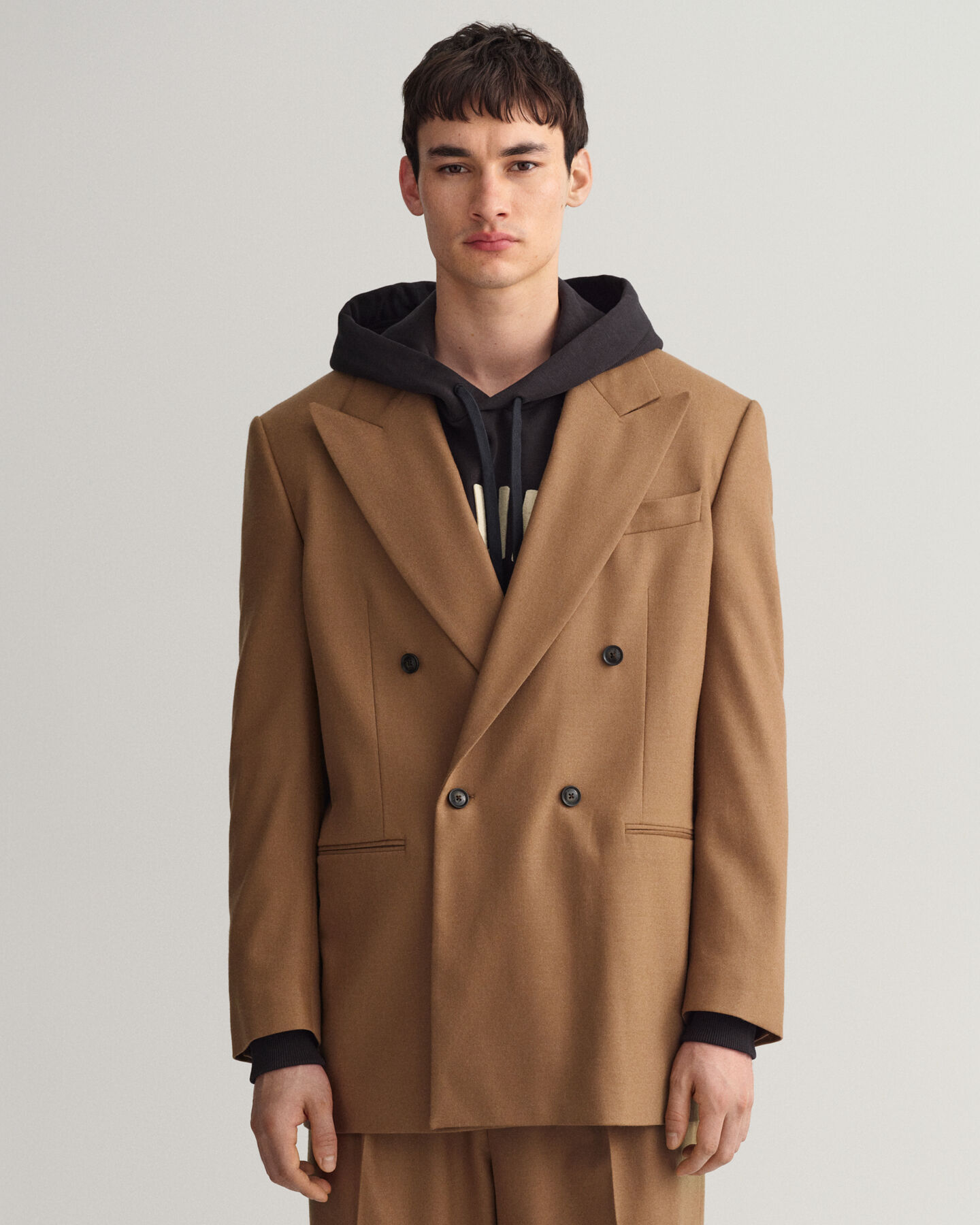 Oversized fit ‑mitoitettu juhlakäyttöön sopiva flanellibleiseri