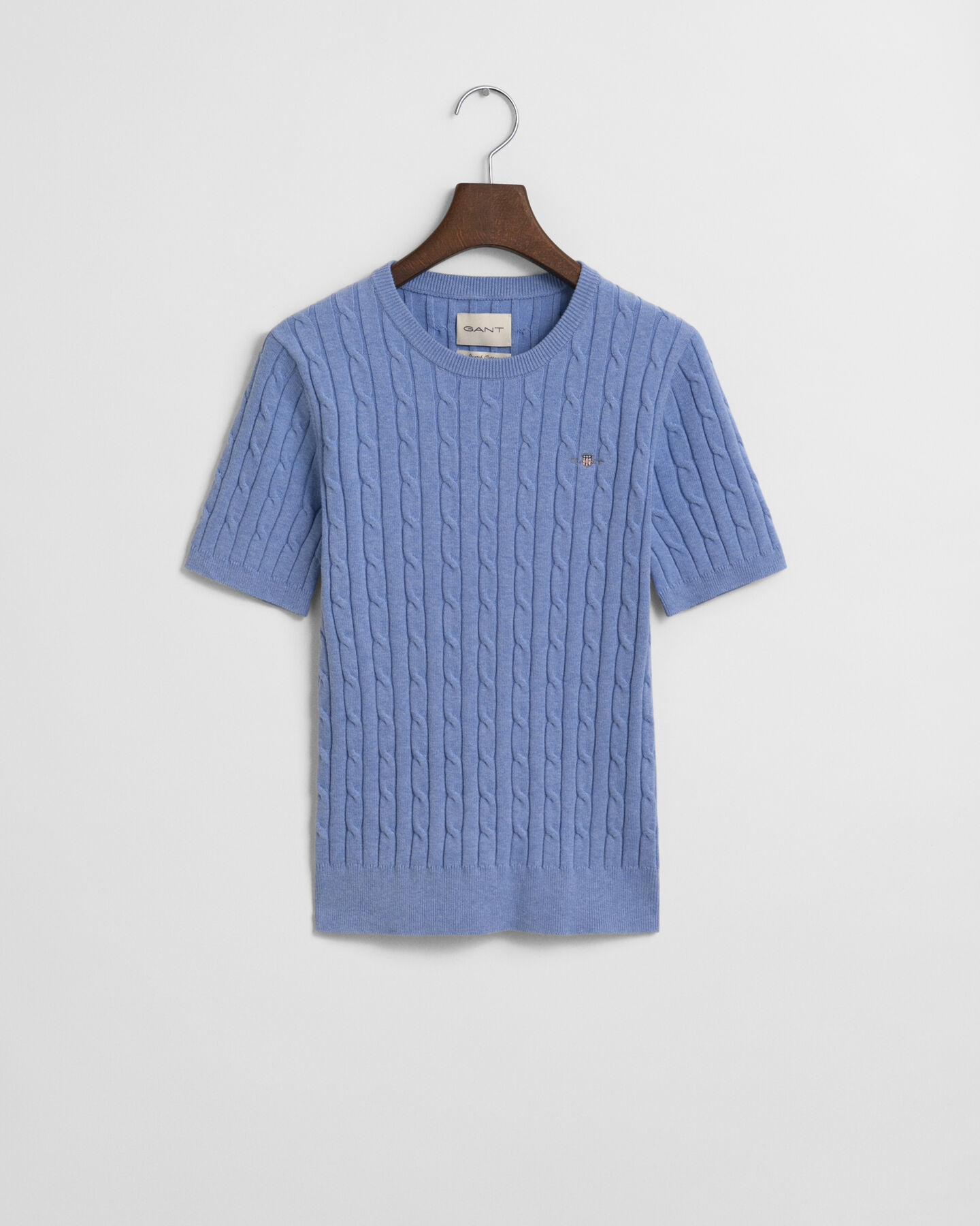 Joustopuuvillainen palmikkoneulepusero