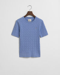 Joustopuuvillainen palmikkoneulepusero